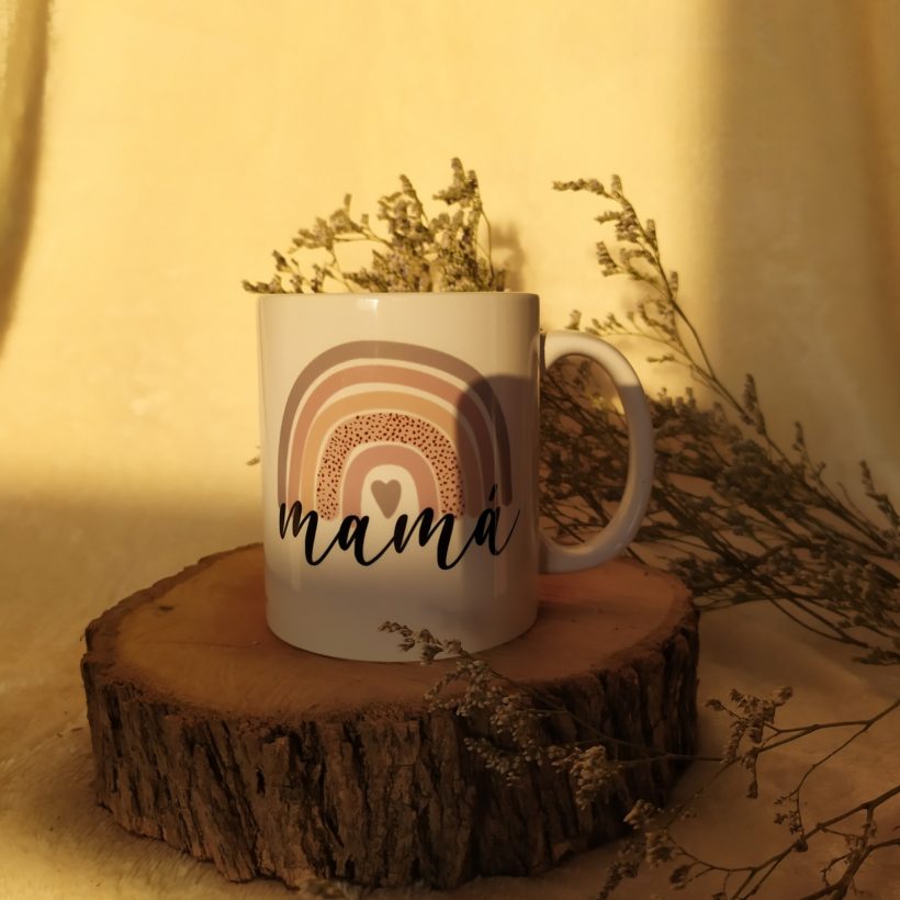 Mug Mamá Estilo Boho