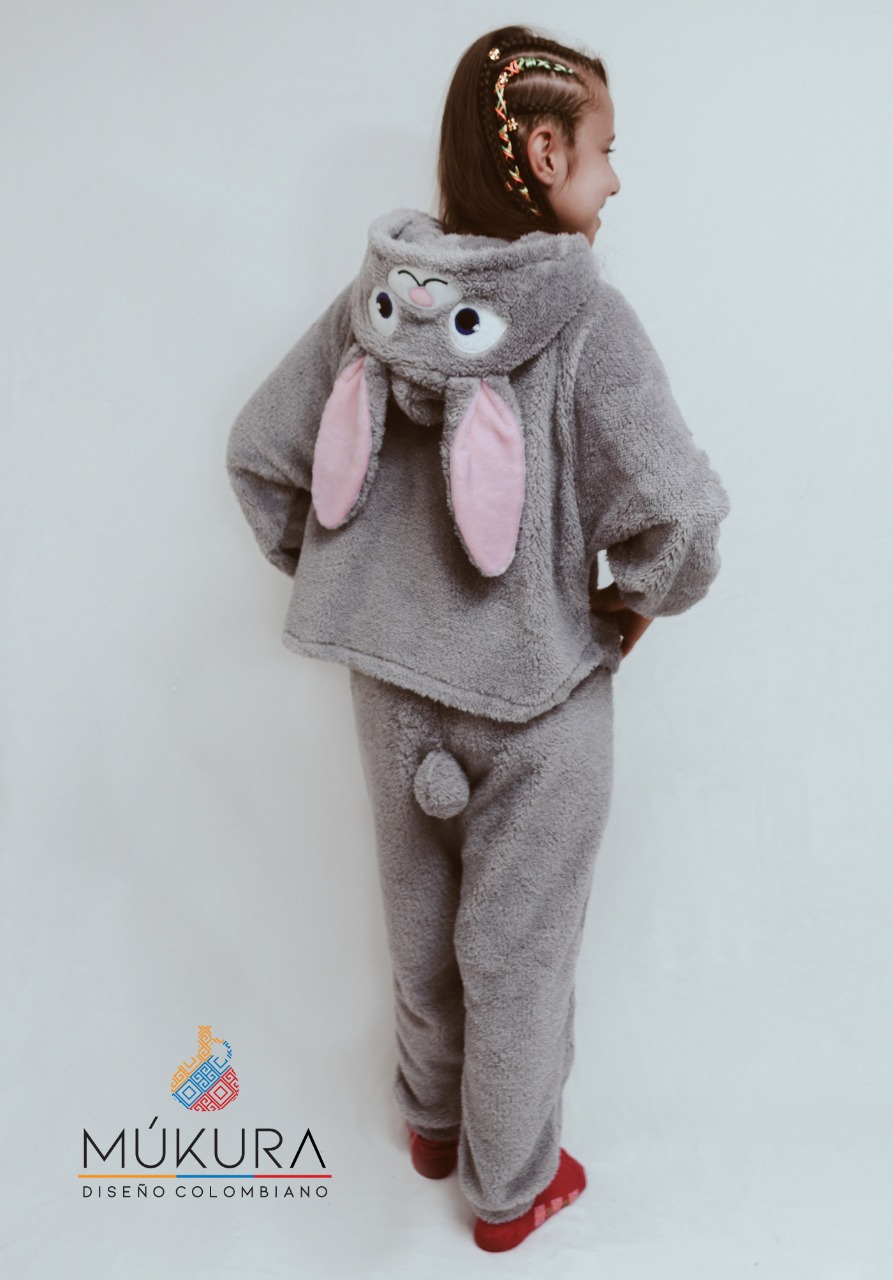 muñeca Asumir Quinto Pijama Térmica de Conejo 2 Piezas Unisex Kigurumi Cosplay